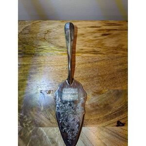 VTG - Silver Plated Christmas Memories Pie Cake Server Engraved